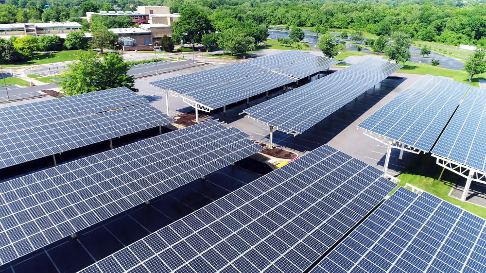 Ombrières photovoltaïques pour parking 