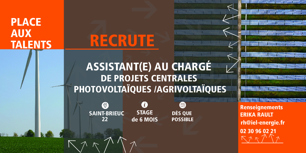 Recrutement stage agrivoltaisme stage charge de projets